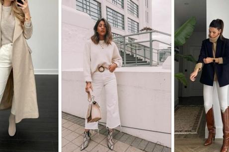 10 outfits with elegant white pants to go to the office