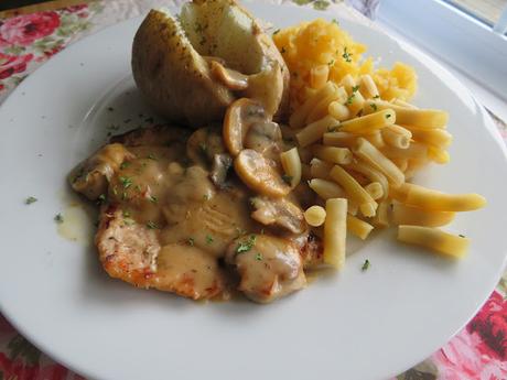 Pork Steak with Mushroom Gravy