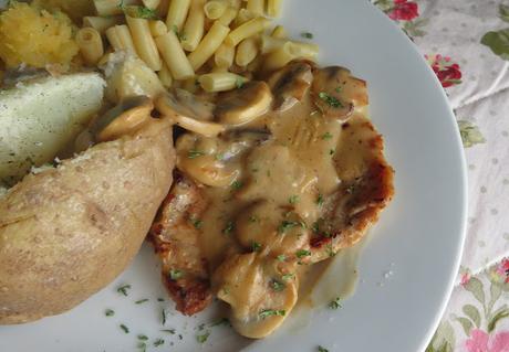 Pork Steak with Mushroom Gravy