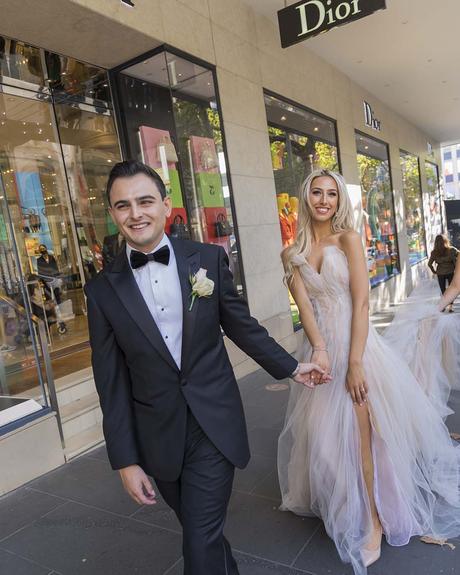 real wedding tayler and jayden walking streets photoshoots