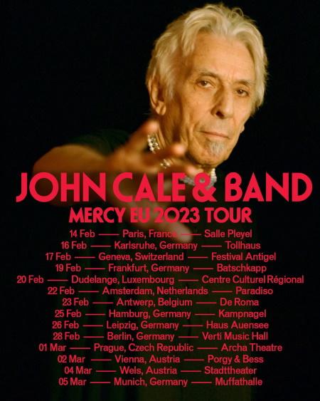 John Cale: Europe Mercy EU 2023 tour