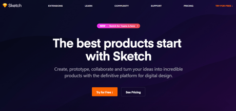 Sketch- Website Development