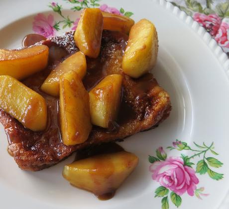 French Toast with Creamy Maple Apples