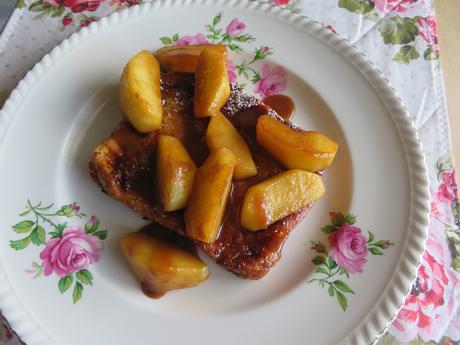 French Toast with Creamy Maple Apples
