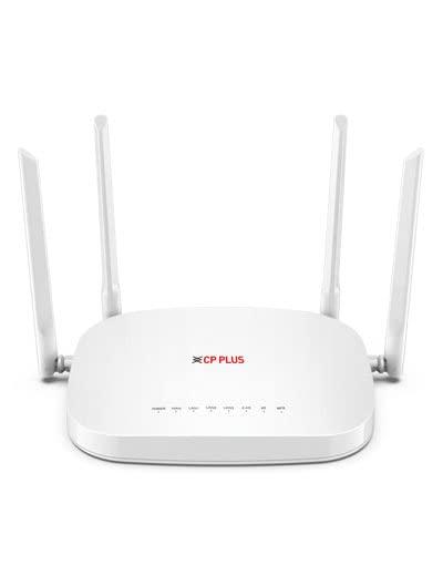 CP Plus 4G Router with Sim Slot/LAN/WAN, Wi-Fi Network with Wide Coverage, Quad Antenna Support and...