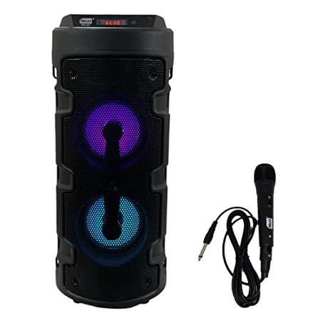 iNext/2X4 Inch/RGB Light_Party Tower Speaker_Black-651-20 W Output