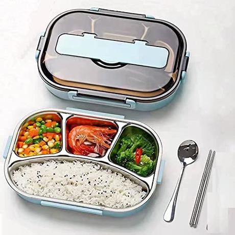 Dravizon Leak Proof Kids Bento Lunch Box with Spoon and Chopstick ,Tiffin Box with Removable Inner...