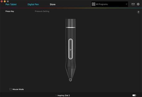 Huion App Pen Settings