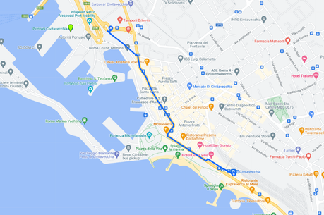 How to Go From Civitavecchia Port to Train Station