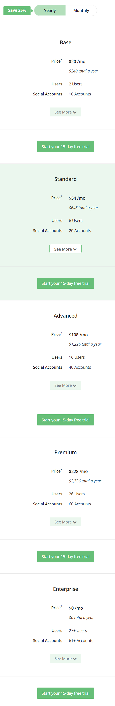 Loomly Review - Pricing Plan