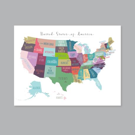 United States Map Capitals