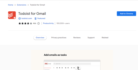 Todoist for Gmail