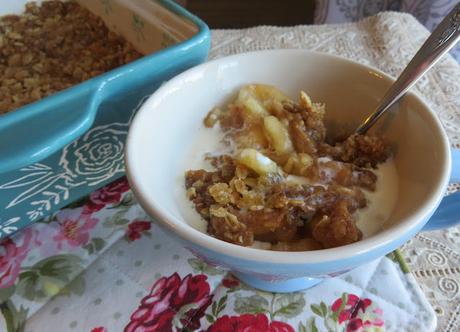 Double Ginger Apple Crumble