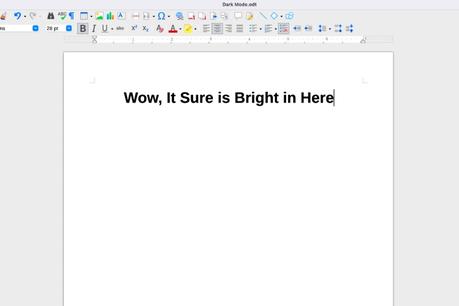 How to get dark mode with LibreOffice