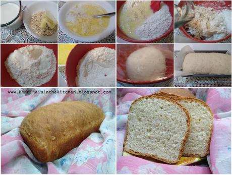 PAIN AUX FLOCONS D’AVOINE / ROLLED OATS BREAD / PAN COPOS DE AVENA / خبز الشوفان