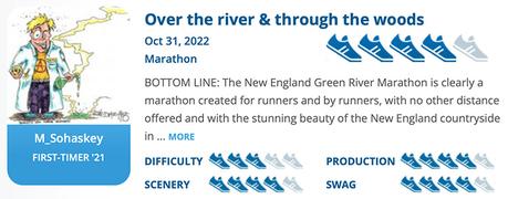 The 3rd New England Green River Marathon (VT)