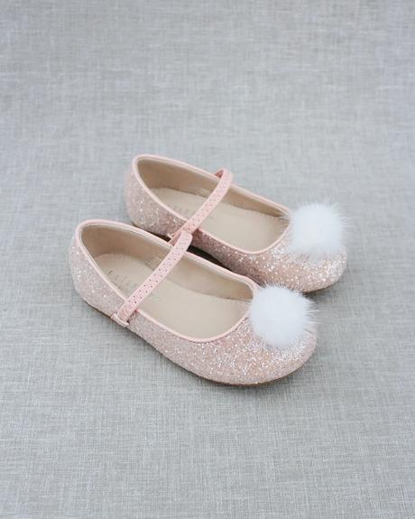 flower girl shoes pink