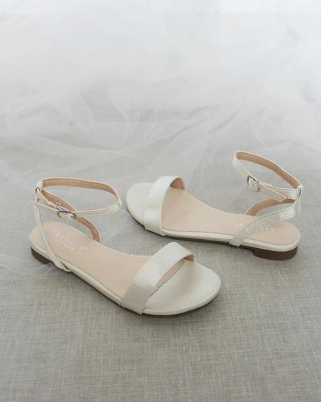 flower girl shoes ivory