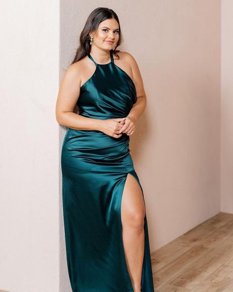 plus size bridesmaid dresses satin