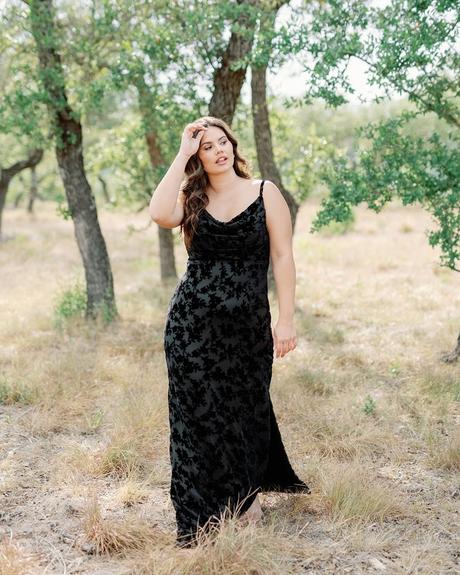 plus size bridesmaid dresses black