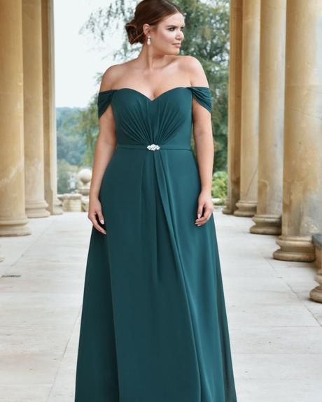 plus size bridesmaid dresses green