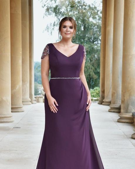 plus size bridesmaid dresses purple