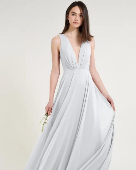 white bridesmaid dresses