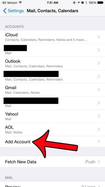 How to Add RCN Email Account on iPhone 6