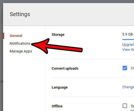 How to turn off email notifications in Google Drive