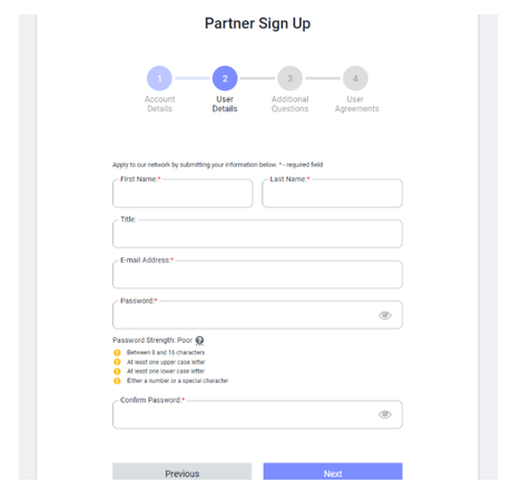 Fill The User Details in Nimble