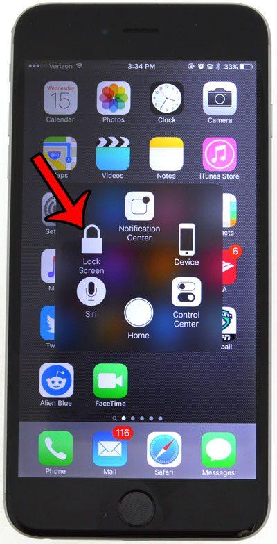 How to lock iPhone screen if power button is broken