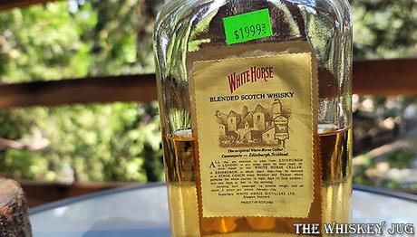 1970s White Horse Blended Scotch Back Label