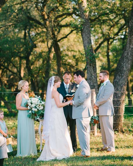 wedding venues in austin aisle bride groom guests