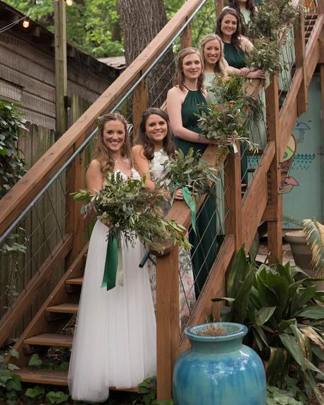 wedding venues in austin aisle bride bridesmaids