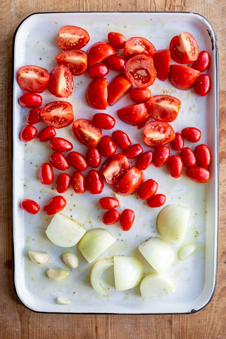 Roasted Tomato Chickpea Soup