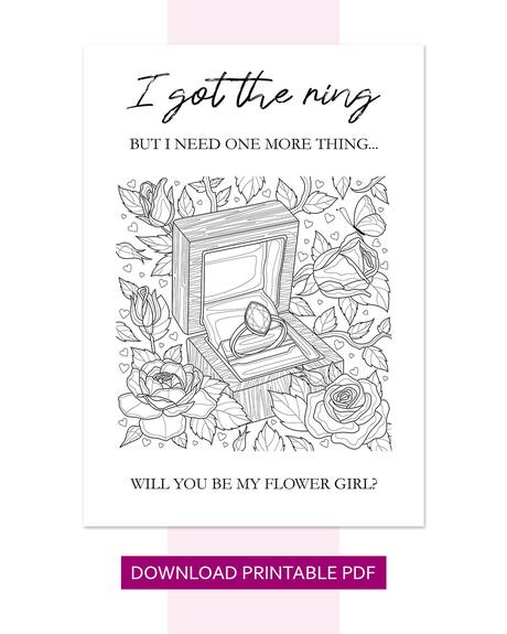 Flower Girl Proposal: Cute Ideas, Templates + Free Printables