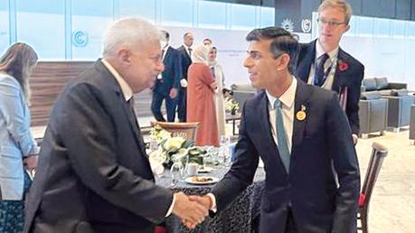 President meets British Prime Minister