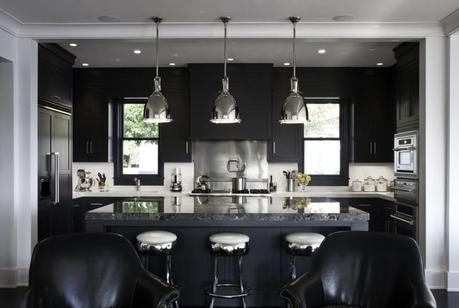 beautiful kitchens with black appliances