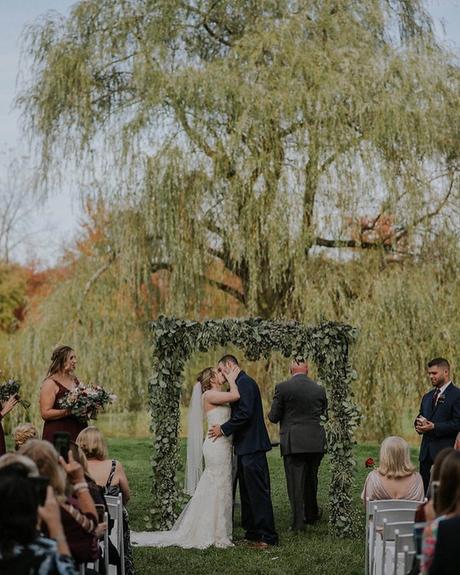 best wedding venues in new england greenery arch ideas