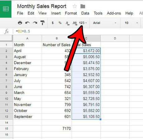 How to Remove Dollar Sign in Google Sheets