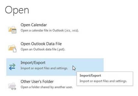 How to export Outlook 2013 contacts to Excel