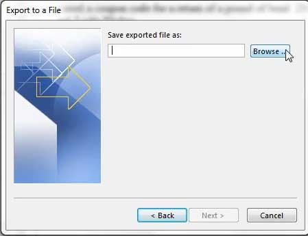 How to export Outlook 2013 contacts to Excel