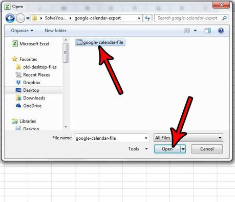 How to View Google Calendar File in Excel How to View Google Calendar File in Excel