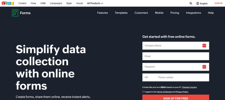 Zoho Forms