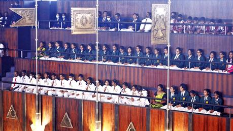 Around 500 young persons listen  to President’s budget speech