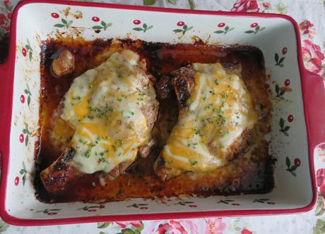 Cheesy Garlic & Brown Sugar Chops