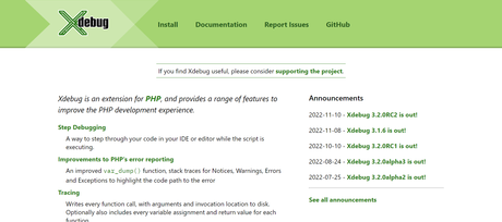 XDebug php testing tool
