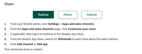 Shopify Sales Channels