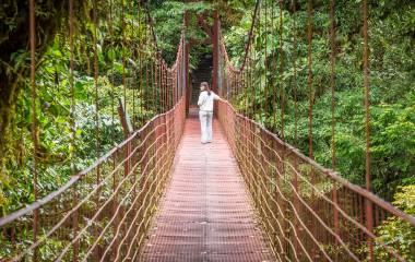 Costa Rica, hanging suspended bridges in Monteverde