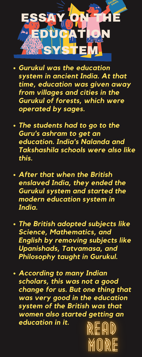 Essay on education system Essay on education system